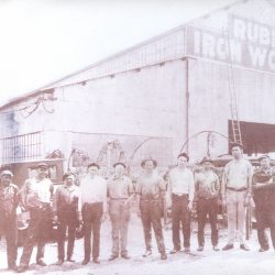Original Rubin Iron Works employees on Carmen street